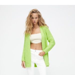Oversized knit cardigan